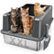 XXL Stainless Steel Cat Litter Box with High Sided, Include Scoop