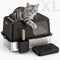XL Stainless Steel Cat Litter Box with Lid